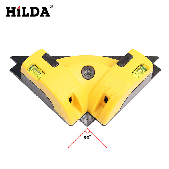 HILDA High Quality Vertical Pro Vertical Horizontal nivel laser level Line Projection Square Right Angle 90 degree MeasuringTool