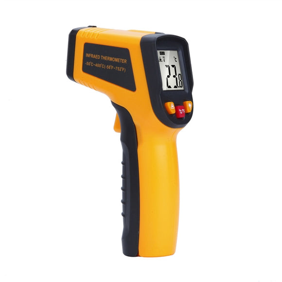 Professional Grade Non-Contact LCD IR Infrared Digital Thermometer Laser Point with Battery